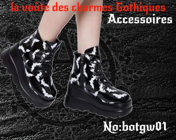 Bottillons chauve souris Cuir Pu