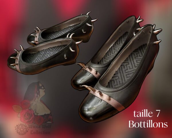 Soulier lescrochus relookée par wicca wolf collection  (Taille 7)