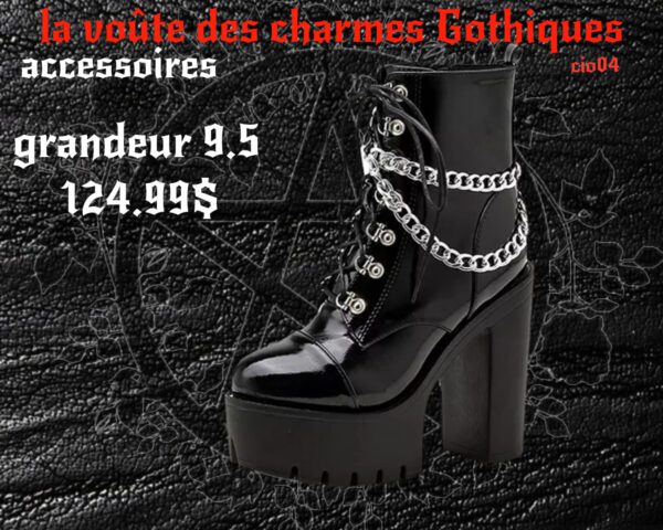 Botte Tallon haut cuir pu (taille 9.5 )