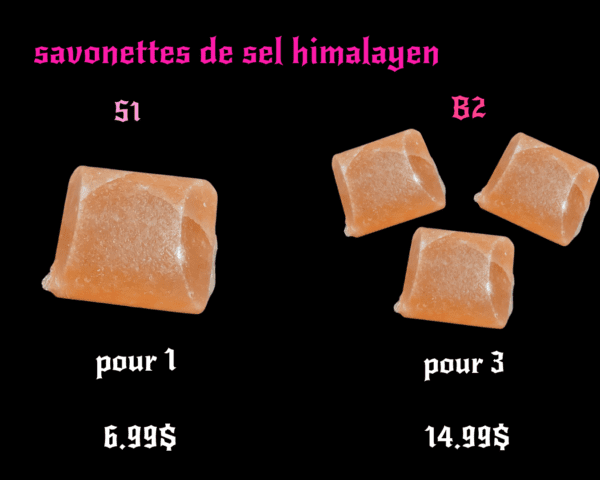 savonnette de sel d'Himalaya