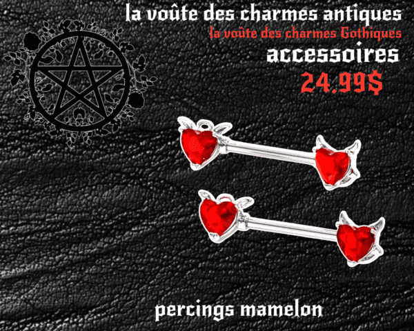 Piercings mamelon  Acier chirurgical