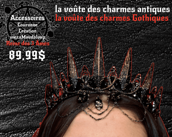 Couronne Reine des 3 âmes par Wicca wolf collection