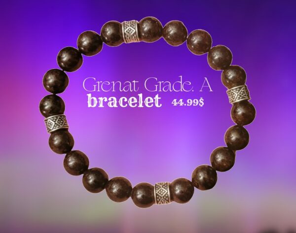 Bracelet grenat - Image 2