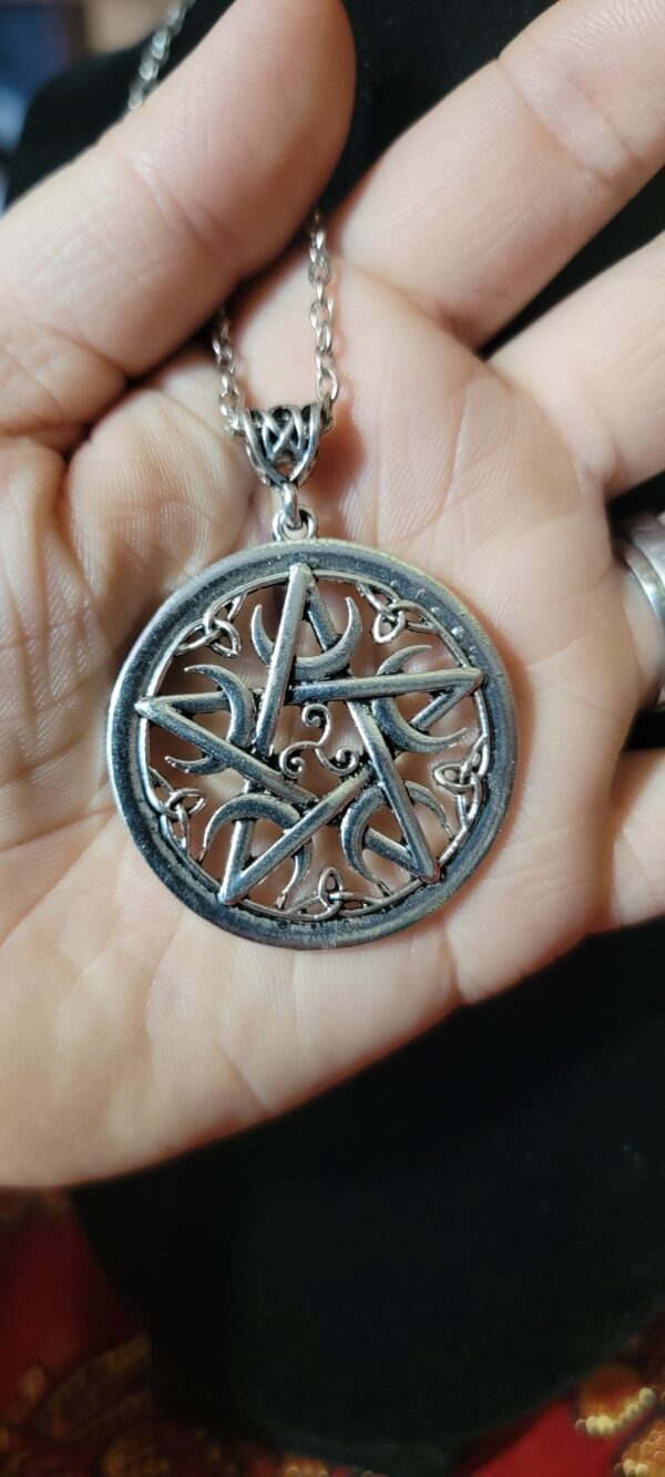 talisman pentacle avec trisquel & triquetra - Image 2