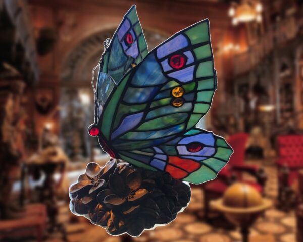 lampe vintage papillon style tiffany