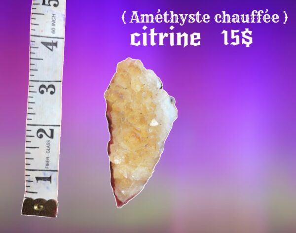 Citrine ( améthyste chauffé) - Image 3