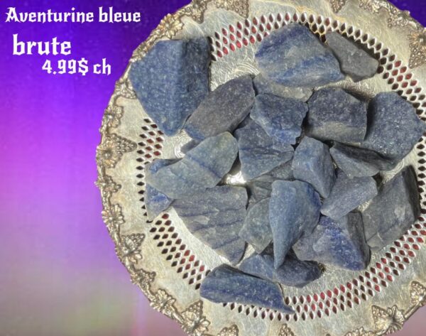 aventurine bleue  brute