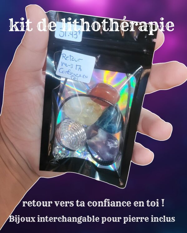 kit de lithothérapie / prend confiance en toi