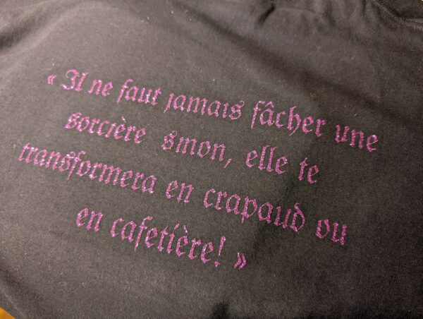 t-shirt '' la sorcière pas ménagère dû tout ''  3xLarge - Image 3